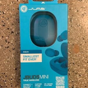 JLab JBuds Mini True Wireless Earbuds - Aqua